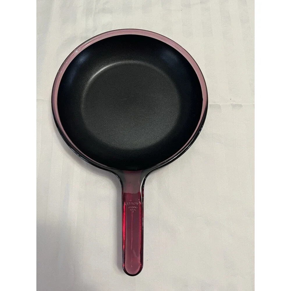 Vtg Corning Visions Cranberry 9